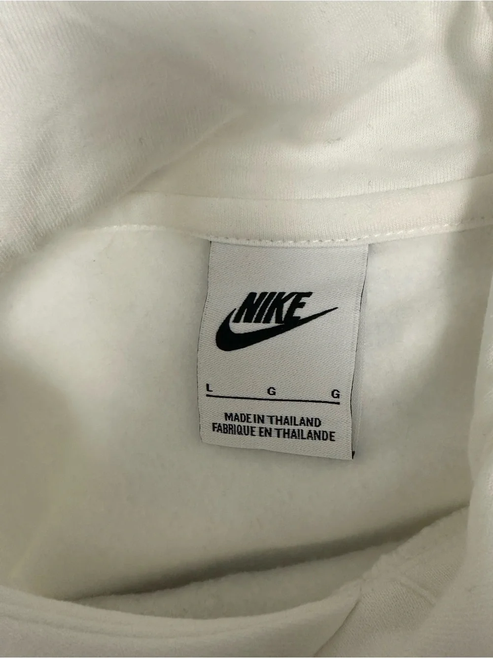 Nike White University of Florida Crewneck Hoodie with Blue Logo